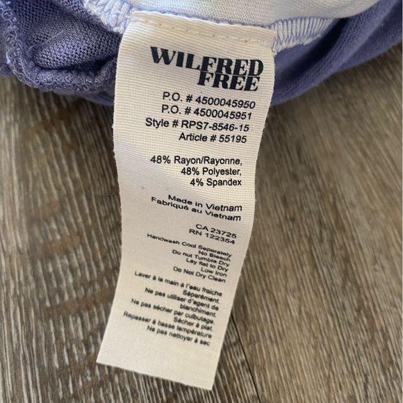 2/$20 Wilfred Free Agatha Romper Lilac - Picture 7 of 10